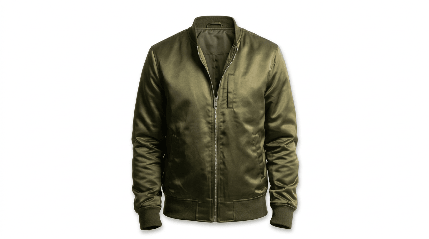 Green Bomber Jacket — after