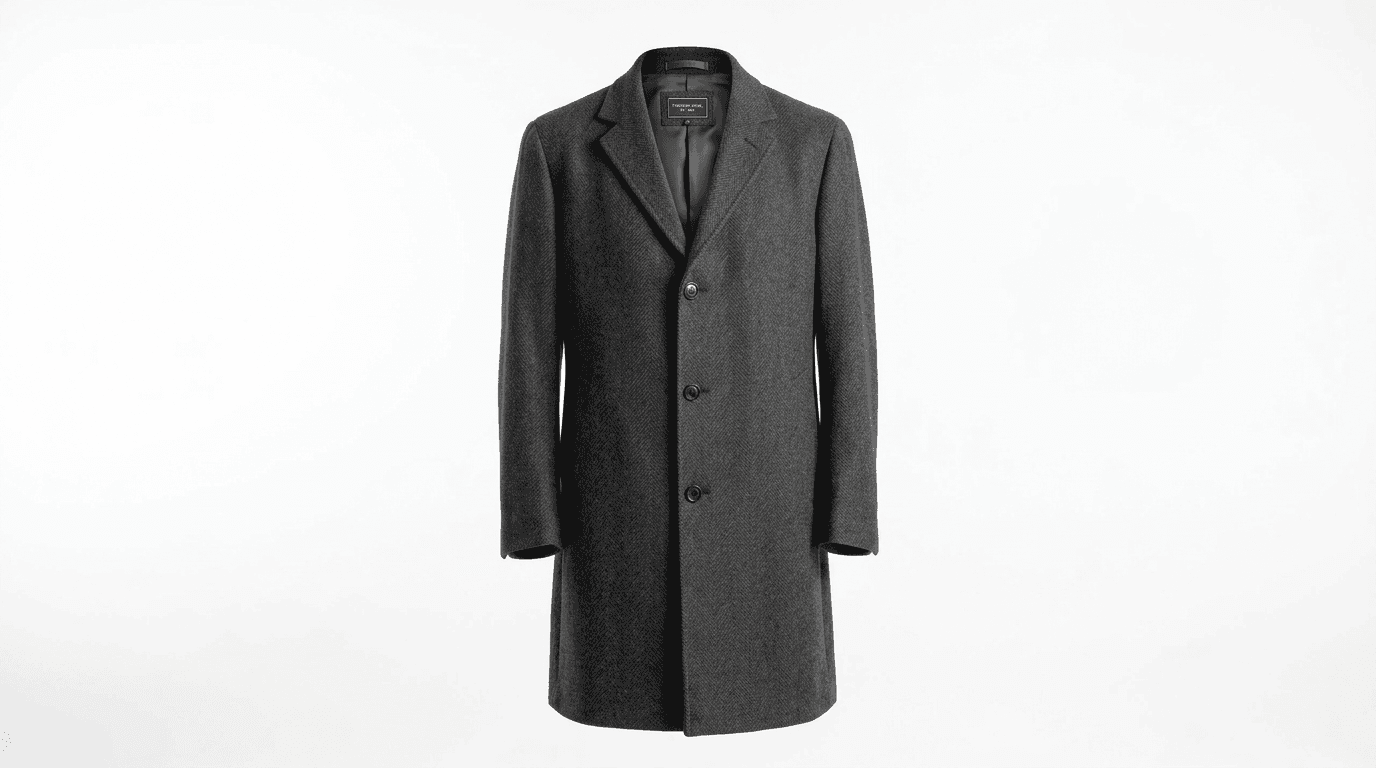 Charcoal coat ghost mannequin result